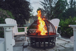 Fire-pit at the Reluctant Panther