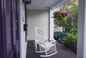 Rocking Chairs on the porch at the Reluctant Panther